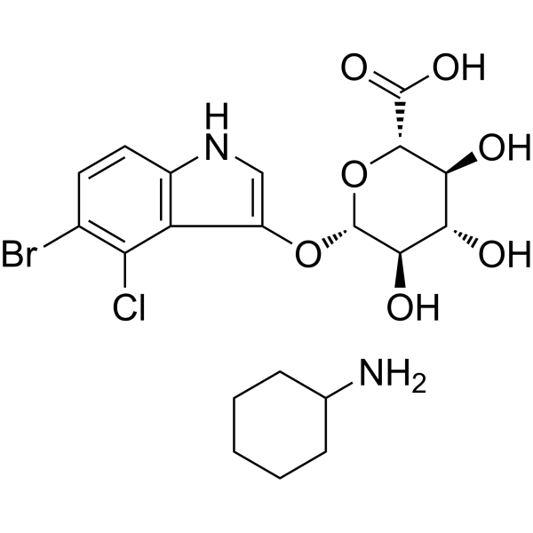 X-Gluc cyclohexanamine (5-bromo-4-chloro-3-indoleglucoside) 114162-64-0